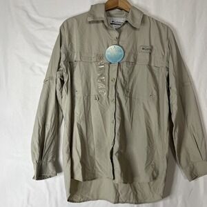 Columbia Women's Eddyline‎ LS Smokey Sage Shirt, Size Small